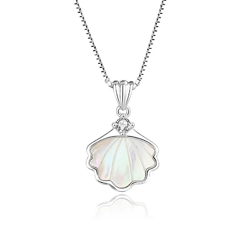 Collar concha platino