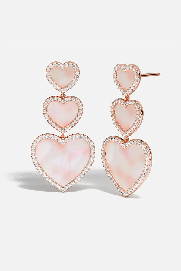 Aretes de corazones