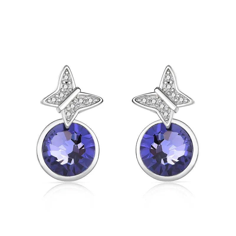 Aretes de mariposa